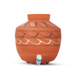 Painted Terracotta Clay Matka 13L