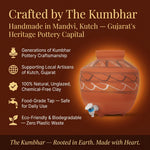 Painted Terracotta Clay Matka 13L