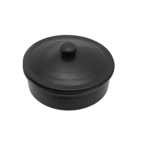 Black Clay Cooking Pot with Lid alternate
