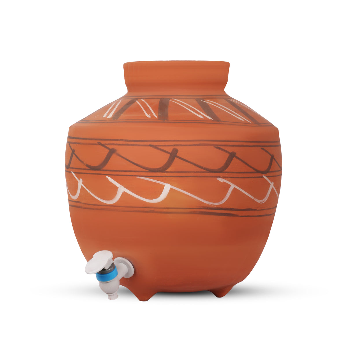 Handcrafted Terracotta Clay Painted Matka with Tap – 13L