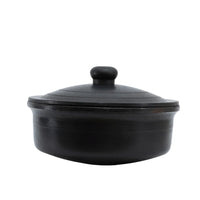 Black Clay Cooking Pot with Lid