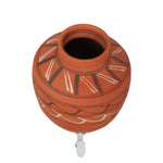 Painted Terracotta Clay Matka 13L