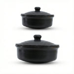 Black Clay Cooking Pot with Lid