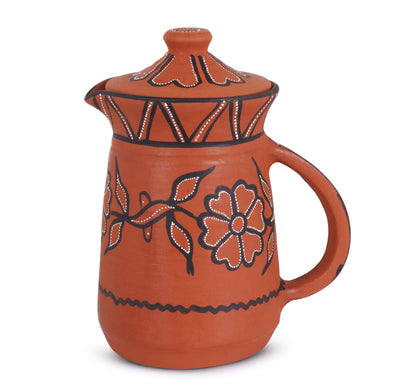 Handcrafted Terracotta Clay Water Jug – 1.5L