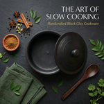 Black Clay Cooking Pot with Lid
