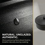 Black Clay Cooking Pot with Lid